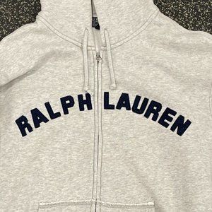 Polo Ralph Lauren Grey Vintage Full Zip Hoodie